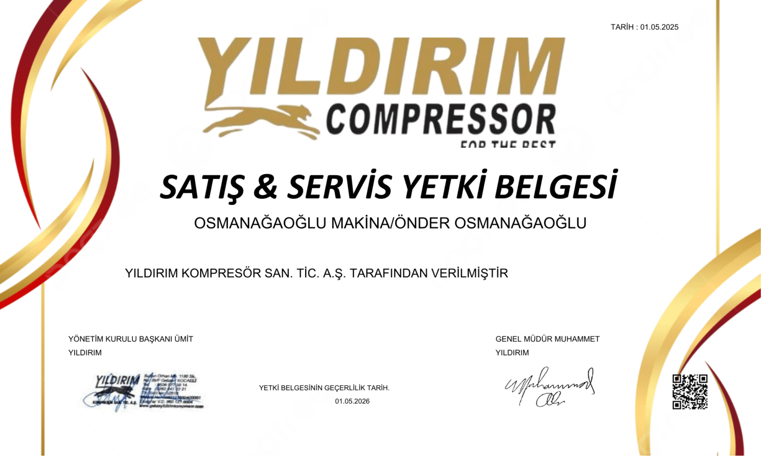 Yıldırım Yetkili Servis