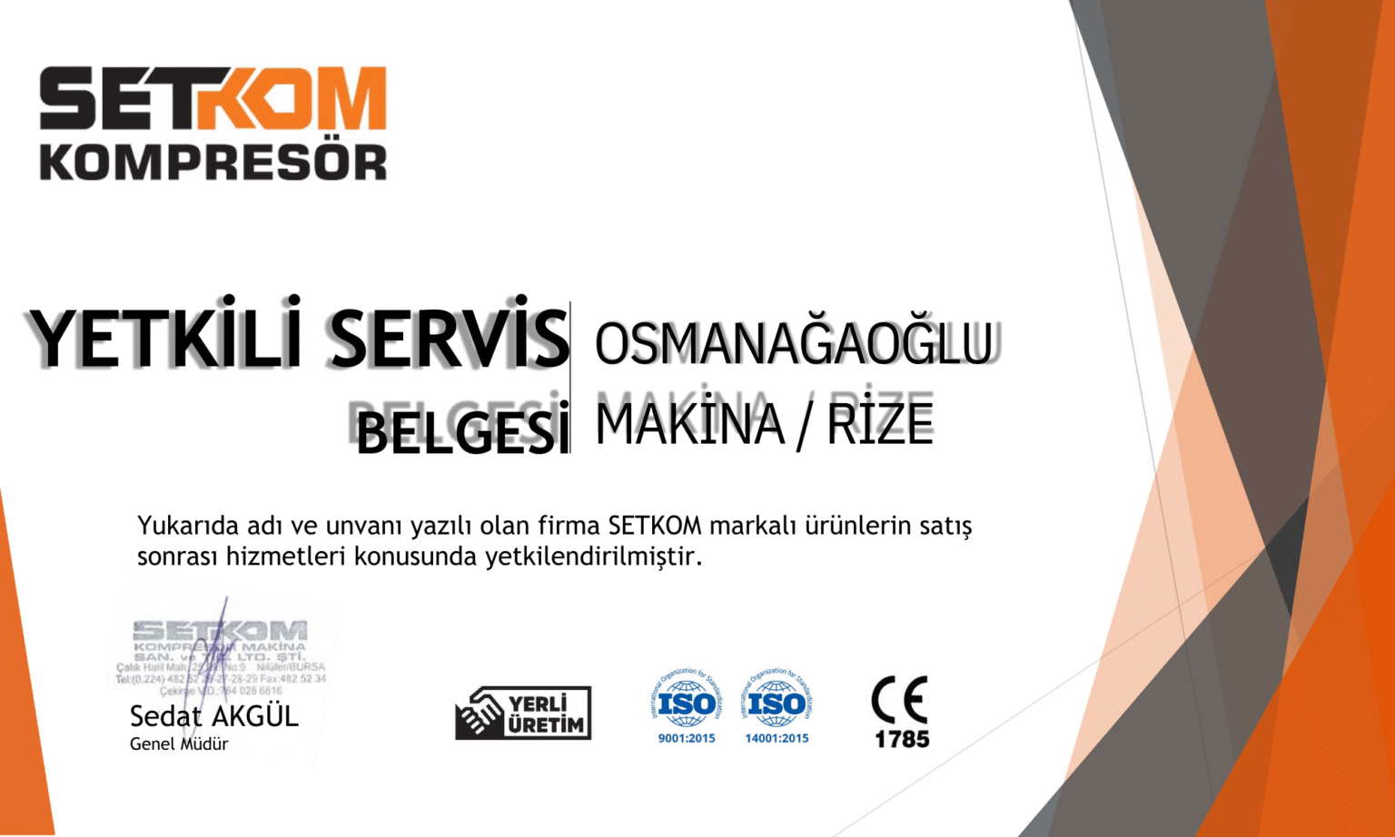 Setkom Yetkili Servis